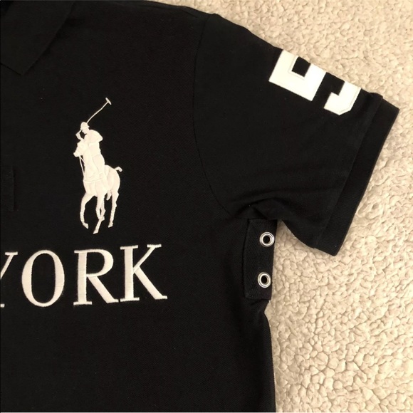 POLO RALPH LAUREN MEN’S NEW YORK Custom Fit Shirt - Picture 2 of 8